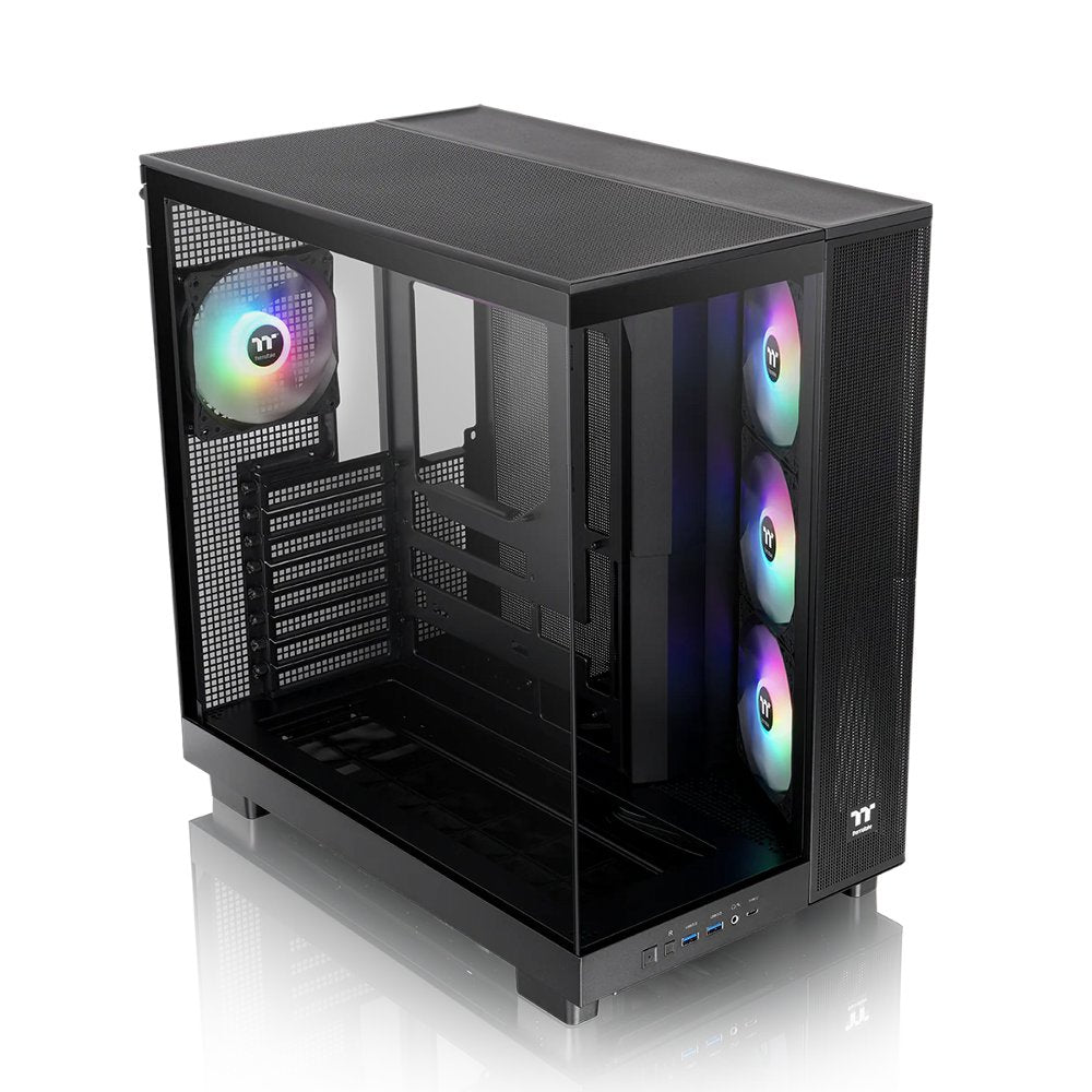 Thermaltake View 380 XL TG ARGB | Mid Tower Case | Zwart (CA-11E-00M1WN-00) - Matmuis